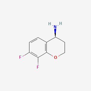molecular formula C9H9F2NO B594335 (S)-7,8-difluorochroman-4-amine CAS No. 1213161-36-4
