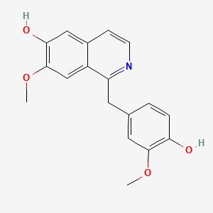 molecular formula C18H17NO4 B594341 4',6-Didemethyl Papaverine CAS No. 57170-09-9