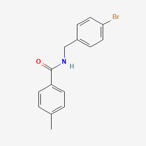 molecular formula C15H14BrNO B594344 N-(4-Bromobenzyl)-4-methylbenzamide CAS No. 1308290-04-1