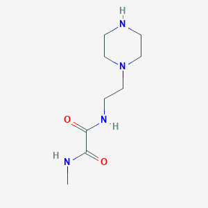 molecular formula C9H18N4O2 B5943446 N-methyl-N'-[2-(1-piperazinyl)ethyl]ethanediamide 