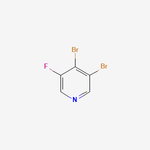 molecular formula C5H2Br2FN B594355 3,4-Dibromo-5-fluoropyridine CAS No. 1260843-59-1