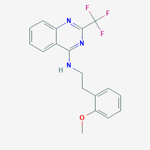 molecular formula C18H16F3N3O B5943583 N-[2-(2-methoxyphenyl)ethyl]-2-(trifluoromethyl)-4-quinazolinamine 