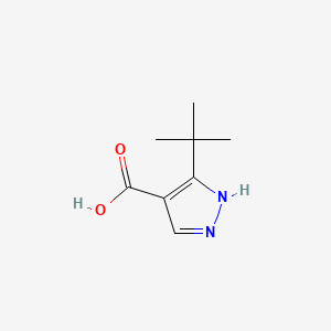 molecular formula C8H12N2O2 B594359 3-(tert-Butyl)-1H-pyrazole-4-carboxylic acid CAS No. 1152540-42-5