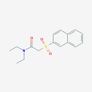 molecular formula C16H19NO3S B5943658 N,N-diethyl-2-(naphthalen-2-ylsulfonyl)acetamide 