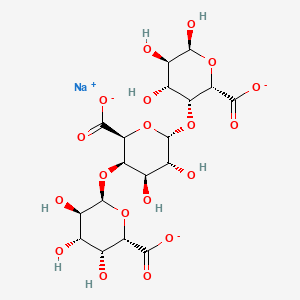 molecular formula C18H23NaO19-2 B594367 Polypectate sodium CAS No. 9049-37-0