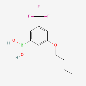 molecular formula C11H14BF3O3 B594370 3-Butoxy-5-trifluoromethylphenylboronic acid CAS No. 1256345-45-5