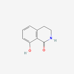 molecular formula C9H9NO2 B594376 8-Hydroxy-3,4-dihydro-2H-isoquinolin-1-one CAS No. 135329-20-3