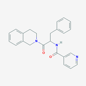 molecular formula C24H23N3O2 B5943828 N-[1-benzyl-2-(3,4-dihydro-2(1H)-isoquinolinyl)-2-oxoethyl]nicotinamide 