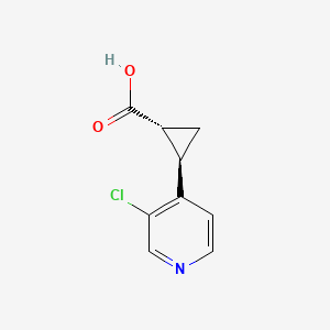 (1R,2R)-2-(3-chloropyridin-4-yl)cyclopropanecarboxylic acid