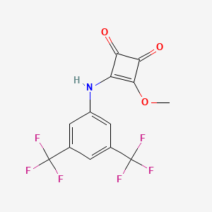 3-{[3,5-Bis(trifluoromethyl)phenyl]amino}-4-methoxycyclobut-3-ene-1,2-dione