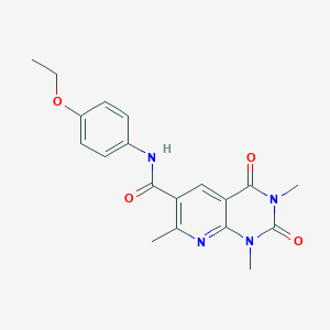 molecular formula C19H20N4O4 B5943982 N-(4-ethoxyphenyl)-1,3,7-trimethyl-2,4-dioxo-1,2,3,4-tetrahydropyrido[2,3-d]pyrimidine-6-carboxamide 