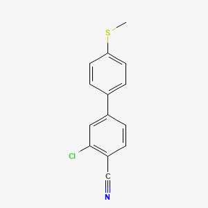 2-Chloro-4-[4-(methylsulfanyl)phenyl]benzonitrile