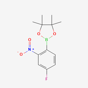 2-(4-Fluoro-2-nitrophenyl)-4,4,5,5-tetramethyl-1,3,2-dioxaborolane