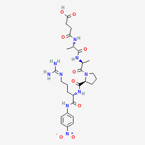 molecular formula C27H39N9O9 B594406 Suc-AAPR-pNA 