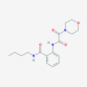 molecular formula C17H23N3O4 B5944065 N-butyl-2-{[morpholin-4-yl(oxo)acetyl]amino}benzamide 