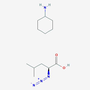 molecular formula C12H24N4O2 B594408 L-azidoleucine CHA salt CAS No. 1286670-79-8