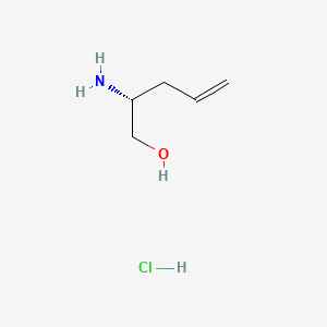 molecular formula C5H12ClNO B594416 (R)-2-Aminopent-4-en-1-ol hydrochloride CAS No. 926660-30-2