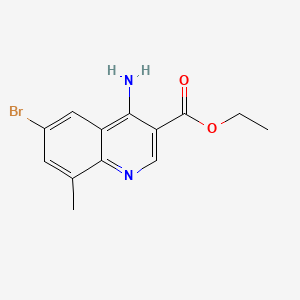 Ethyl 4-amino-6-bromo-8-methylquinoline-3-carboxylate
