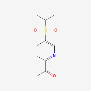 1-(5-(Isopropylsulfonyl)pyridin-2-yl)ethanone