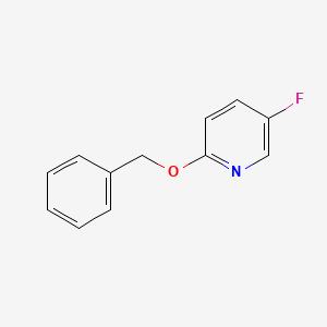 molecular formula C12H10FNO B594427 2-(Benzyloxy)-5-fluoropyridine CAS No. 1305322-95-5