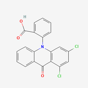2-(1,3-Dichloro-9-oxo-10(9H)-acridinyl)benzoic acid