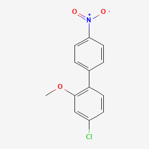 molecular formula C13H10ClNO3 B594434 4-Chloro-2-methoxy-1-(4-nitrophenyl)benzene CAS No. 1352318-36-5