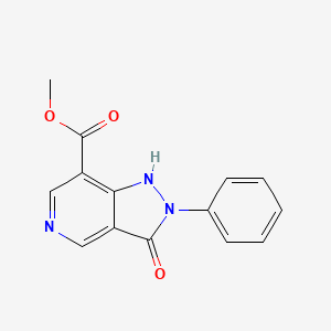 molecular formula C14H11N3O3 B5944424 methyl 3-oxo-2-phenyl-3,5-dihydro-2H-pyrazolo[4,3-c]pyridine-7-carboxylate 