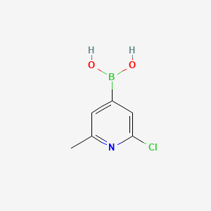 molecular formula C6H7BClNO2 B594455 2-Chloro-6-methylpyridine-4-boronic acid CAS No. 1320397-15-6