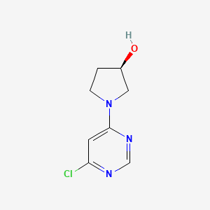 molecular formula C8H10ClN3O B594462 (R)-1-(6-Chloropyrimidin-4-yl)pyrrolidin-3-ol CAS No. 1264038-82-5