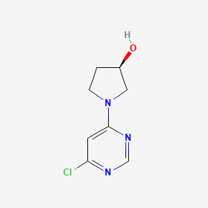 molecular formula C8H10ClN3O B594462 (3R)-1-(6-chloropyrimidin-4-yl)pyrrolidin-3-ol CAS No. 1264038-82-5