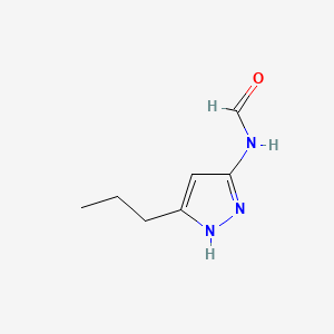 N-(5-propyl-1H-pyrazol-3-yl)formamide