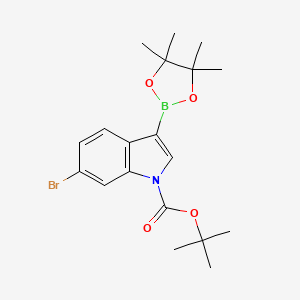 tert-Butyl 6-bromo-3-(4,4,5,5-tetramethyl-1,3,2-dioxaborolan-2-yl)-1H-indole-1-carboxylate