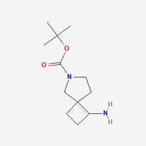 molecular formula C12H22N2O2 B594485 tert-Butyl 1-amino-6-azaspiro[3.4]octane-6-carboxylate CAS No. 1251010-30-6