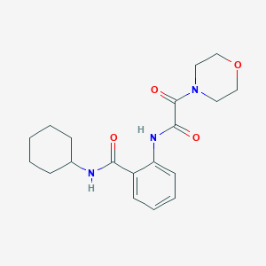 molecular formula C19H25N3O4 B5944896 N-cyclohexyl-2-{[morpholin-4-yl(oxo)acetyl]amino}benzamide 