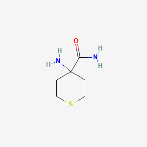 4-aminotetrahydro-2H-thiopyran-4-carboxamide