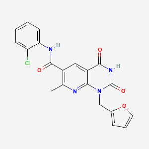 molecular formula C20H15ClN4O4 B5944967 N-(2-CHLOROPHENYL)-1-[(FURAN-2-YL)METHYL]-7-METHYL-2,4-DIOXO-1H,2H,3H,4H-PYRIDO[2,3-D]PYRIMIDINE-6-CARBOXAMIDE 