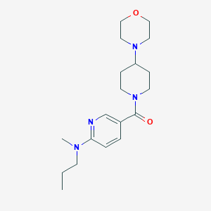molecular formula C19H30N4O2 B5945128 N-methyl-5-[(4-morpholin-4-ylpiperidin-1-yl)carbonyl]-N-propylpyridin-2-amine 