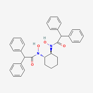 molecular formula C34H34N2O4 B594513 (1S,2S)-N,N'-二羟基-N,N'-双(二苯乙酰基)环己烷-1,2-二胺 CAS No. 1217464-22-6