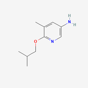 molecular formula C10H16N2O B594516 6-Isobutoxy-5-methylpyridin-3-amine CAS No. 1249789-40-9