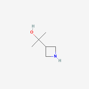 molecular formula C6H13NO B594524 2-(Azetidin-3-yl)propan-2-ol CAS No. 1257293-78-9