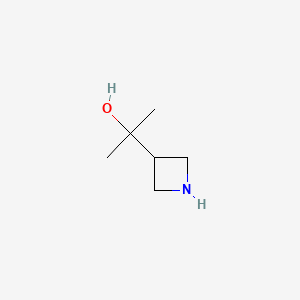 molecular formula C6H13NO B594524 2-Azetidin-3-YL-propan-2-OL CAS No. 1257293-78-9