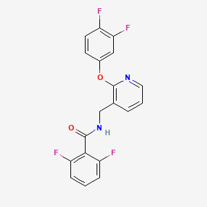 molecular formula C19H12F4N2O2 B5945365 N-{[2-(3,4-difluorophenoxy)pyridin-3-yl]methyl}-2,6-difluorobenzamide 