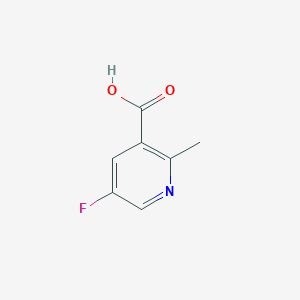 molecular formula C7H6FNO2 B059454 5-Fluoro-2-methylnicotinic acid CAS No. 1211534-44-9