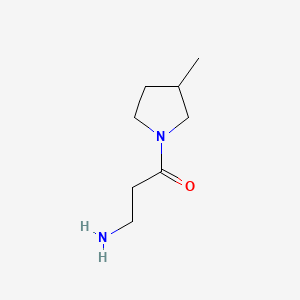 3-Amino-1-(3-methylpyrrolidin-1-yl)propan-1-one