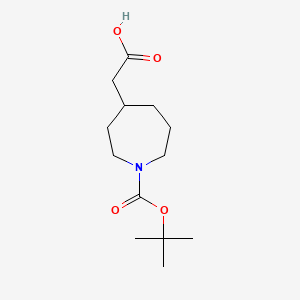 2-{1-[(Tert-butoxy)carbonyl]azepan-4-yl}acetic acid