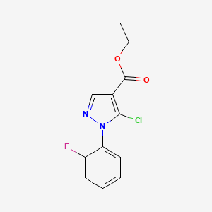 Ethyl 5-chloro-1-(2-fluorophenyl)-1H-pyrazole-4-carboxylate