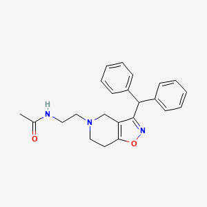 molecular formula C23H25N3O2 B5945854 N-{2-[3-(diphenylmethyl)-6,7-dihydroisoxazolo[4,5-c]pyridin-5(4H)-yl]ethyl}acetamide 