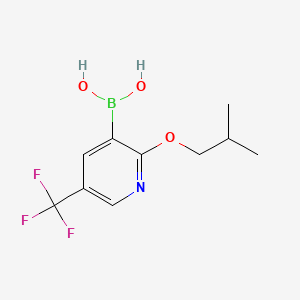 molecular formula C10H13BF3NO3 B594586 2-异丁氧基-5-(三氟甲基)吡啶-3-硼酸 CAS No. 1218790-68-1