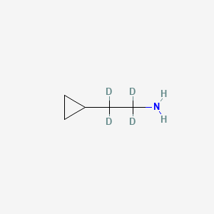 molecular formula C5H11N B594587 2-环丙基-1,1,2,2-四氘乙胺 CAS No. 1219795-00-2