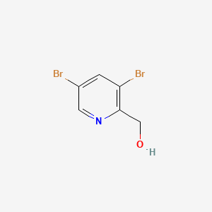 molecular formula C6H5Br2NO B594590 (3,5-Dibromopyridin-2-yl)methanol CAS No. 1227601-36-6
